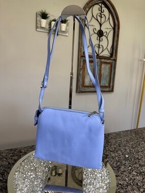 a new day bright baby blue Crossbody Bag EUC
